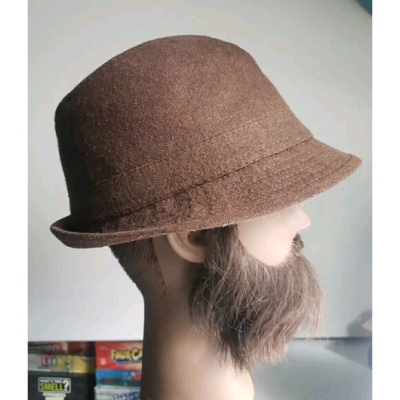 KB Ethos  brown fedora style hat Size M/L - Picture 1 of 10